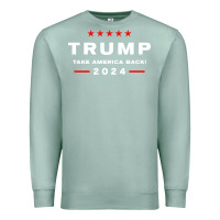 Seafoam donald trump 2024 take america back election   the return sweatshirt Premium Sweatshirt - linhVisuals