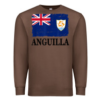 Chestnut flag of anguilla   anguilla banner t shirt Premium Sweatshirt - linhVisuals