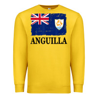 Lemon flag of anguilla   anguilla banner t shirt Premium Sweatshirt - linhVisuals