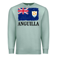Seafoam flag of anguilla   anguilla banner t shirt Premium Sweatshirt - linhVisuals