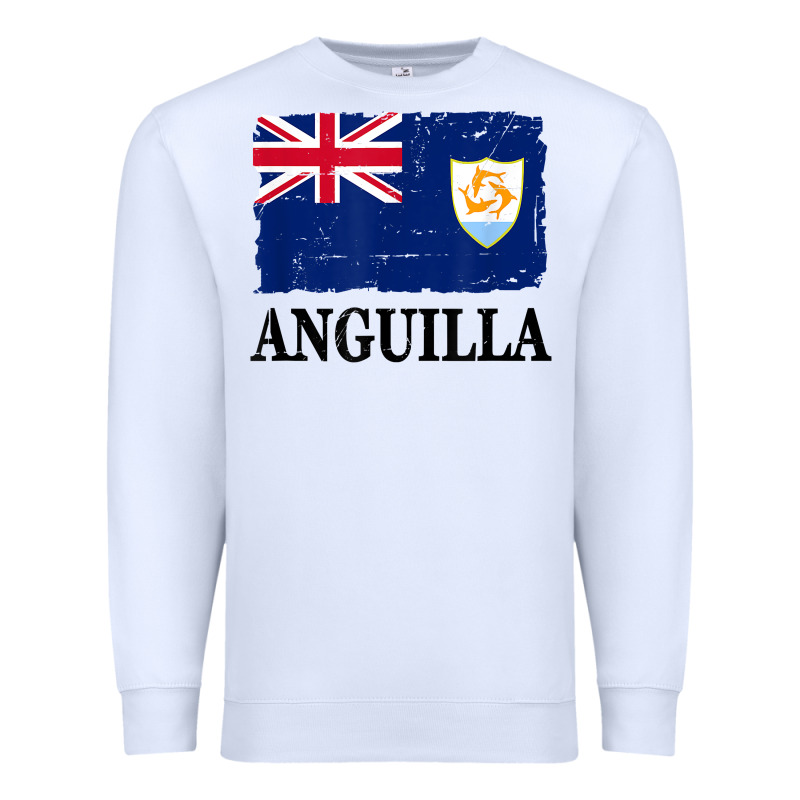 Flag Of Anguilla   Anguilla Banner T Shirt Premium Sweatshirt by linhVisuals | Teevron
