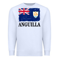 White flag of anguilla   anguilla banner t shirt Premium Sweatshirt - linhVisuals