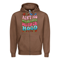 Chestnut ain't no hood like mother hood Zipper Hoodie - JahusDesignShop