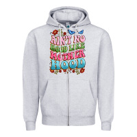 Heather Grey ain't no hood like mother hood Zipper Hoodie - JahusDesignShop