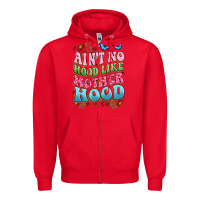 Red ain't no hood like mother hood Zipper Hoodie - JahusDesignShop
