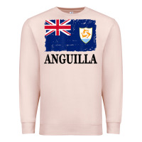 Pale Pink flag of anguilla   anguilla banner t shirt Premium Sweatshirt - linhVisuals