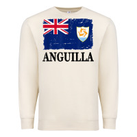 Sandshell flag of anguilla   anguilla banner t shirt Premium Sweatshirt - linhVisuals