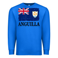 True Royal flag of anguilla   anguilla banner t shirt Premium Sweatshirt - linhVisuals