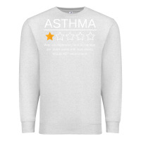 Oatmeal Heather funny asthma awareness one star rating inhaler wheezy breath t shirt Premium Sweatshirt - linhVisuals