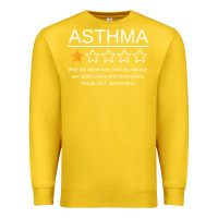 Lemon funny asthma awareness one star rating inhaler wheezy breath t shirt Premium Sweatshirt - linhVisuals