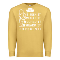 Antique Gold nurse t  shirt nurse i've seen it smelled it touched it t  shirt Premium Sweatshirt - linhVisuals
