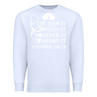 White nurse t  shirt nurse i've seen it smelled it touched it t  shirt Premium Sweatshirt - linhVisuals