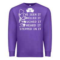 Purple nurse t  shirt nurse i've seen it smelled it touched it t  shirt Premium Sweatshirt - linhVisuals