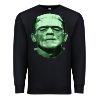 Black frankenstein monster classic horror flick t shirt Premium Sweatshirt - linhVisuals