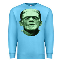 Ocean Blue frankenstein monster classic horror flick t shirt Premium Sweatshirt - linhVisuals