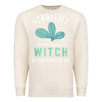 Sandshell funny herbalist because a witch is frowned upon herbalism t shirt Premium Sweatshirt - linhVisuals