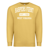 Antique Gold harpers ferry west virginia wv vintage established sports pullover hoo Premium Sweatshirt - linhVisuals