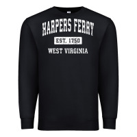 Black harpers ferry west virginia wv vintage established sports pullover hoo Premium Sweatshirt - linhVisuals