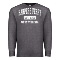 Charcoal Heather harpers ferry west virginia wv vintage established sports pullover hoo Premium Sweatshirt - linhVisuals