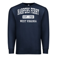 Navy harpers ferry west virginia wv vintage established sports pullover hoo Premium Sweatshirt - linhVisuals