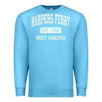 Ocean Blue harpers ferry west virginia wv vintage established sports pullover hoo Premium Sweatshirt - linhVisuals