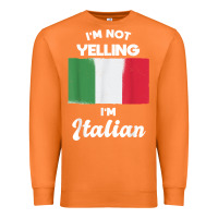 Carrot i'm not yelling i'm italian t shirt Premium Sweatshirt - linhVisuals