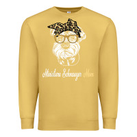 Antique Gold birthday and mother's day gift miniature schnauzer mom t shirt Premium Sweatshirt - linhVisuals