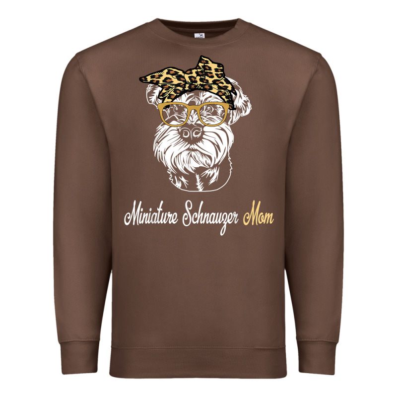 Birthday And Mother's Day Gift Miniature Schnauzer Mom T Shirt Premium Sweatshirt by linhVisuals | Teevron
