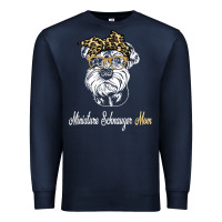 Navy birthday and mother's day gift miniature schnauzer mom t shirt Premium Sweatshirt - linhVisuals
