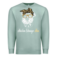 Seafoam birthday and mother's day gift miniature schnauzer mom t shirt Premium Sweatshirt - linhVisuals