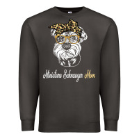 Smoke birthday and mother's day gift miniature schnauzer mom t shirt Premium Sweatshirt - linhVisuals