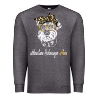 Charcoal Heather birthday and mother's day gift miniature schnauzer mom t shirt Premium Sweatshirt - linhVisuals
