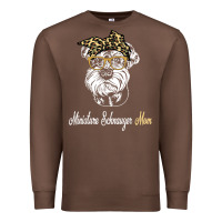 Chestnut birthday and mother's day gift miniature schnauzer mom t shirt Premium Sweatshirt - linhVisuals