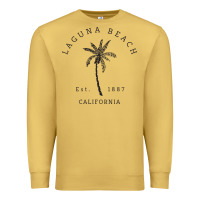 Antique Gold retro cool laguna beach california palm tree unique novelty sweatshirt Premium Sweatshirt - linhVisuals