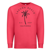 Cardinal retro cool laguna beach california palm tree unique novelty sweatshirt Premium Sweatshirt - linhVisuals
