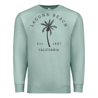 Seafoam retro cool laguna beach california palm tree unique novelty sweatshirt Premium Sweatshirt - linhVisuals