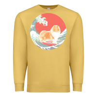 Antique Gold rough collie t  shirt rough collie gifts   ocean waves surfing rough c Premium Sweatshirt - linhVisuals