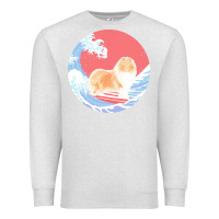 Oatmeal Heather rough collie t  shirt rough collie gifts   ocean waves surfing rough c Premium Sweatshirt - linhVisuals