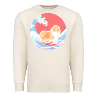 Sandshell rough collie t  shirt rough collie gifts   ocean waves surfing rough c Premium Sweatshirt - linhVisuals