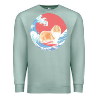 Seafoam rough collie t  shirt rough collie gifts   ocean waves surfing rough c Premium Sweatshirt - linhVisuals