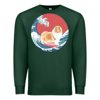 Sports Green rough collie t  shirt rough collie gifts   ocean waves surfing rough c Premium Sweatshirt - linhVisuals