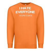 Carrot i hate everyone stupid cunts t shirt Premium Sweatshirt - linhVisuals