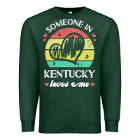 Sports Green someone in kentucky loves me t  shirt someone in kentucky loves me fun Premium Sweatshirt - linhVisuals