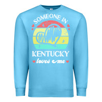 Ocean Blue someone in kentucky loves me t  shirt someone in kentucky loves me fun Premium Sweatshirt - linhVisuals