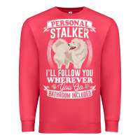 Cardinal great pyrenees stalker great pyrenees gifts great pyrenees t shirt Premium Sweatshirt - linhVisuals