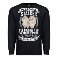 Black great pyrenees stalker great pyrenees gifts great pyrenees t shirt Premium Sweatshirt - linhVisuals