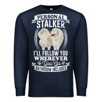 Navy great pyrenees stalker great pyrenees gifts great pyrenees t shirt Premium Sweatshirt - linhVisuals