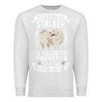 Oatmeal Heather great pyrenees stalker great pyrenees gifts great pyrenees t shirt Premium Sweatshirt - linhVisuals