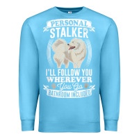 Ocean Blue great pyrenees stalker great pyrenees gifts great pyrenees t shirt Premium Sweatshirt - linhVisuals