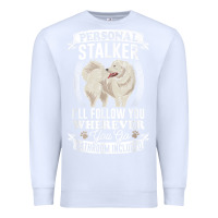 White great pyrenees stalker great pyrenees gifts great pyrenees t shirt Premium Sweatshirt - linhVisuals